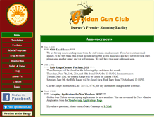 Tablet Screenshot of goldengunclub.com